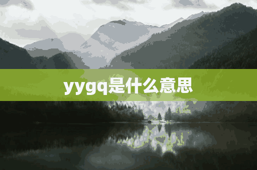 yygq是什么意思